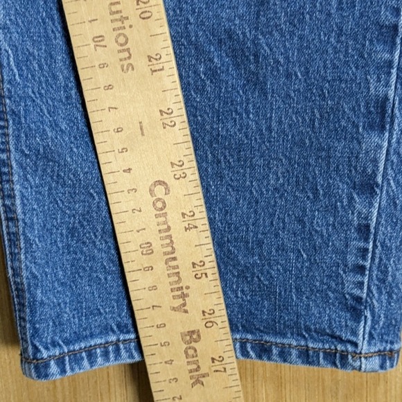 Talbots Stovepipe Ankle Jeans Womens 12 Kingston Wash Blue Straight Leg Denim - Picture 6 of 8